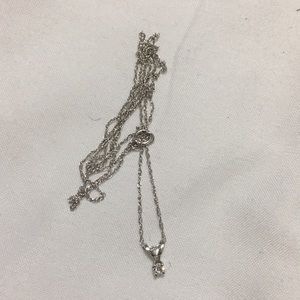 Diamond chip necklace